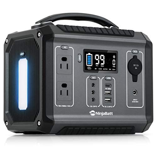 NinjaBatt Portable Power Station 300 – 280Wh Backup Lithium Battery with 110V/300W