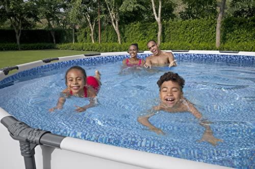 Bestway 56597E Steel Pro MAX Ground Frame Pools, 14�� x 33���, Grey
