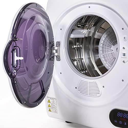 Electric Laundry Dryer Digital Display Clothes Machine Timer White
