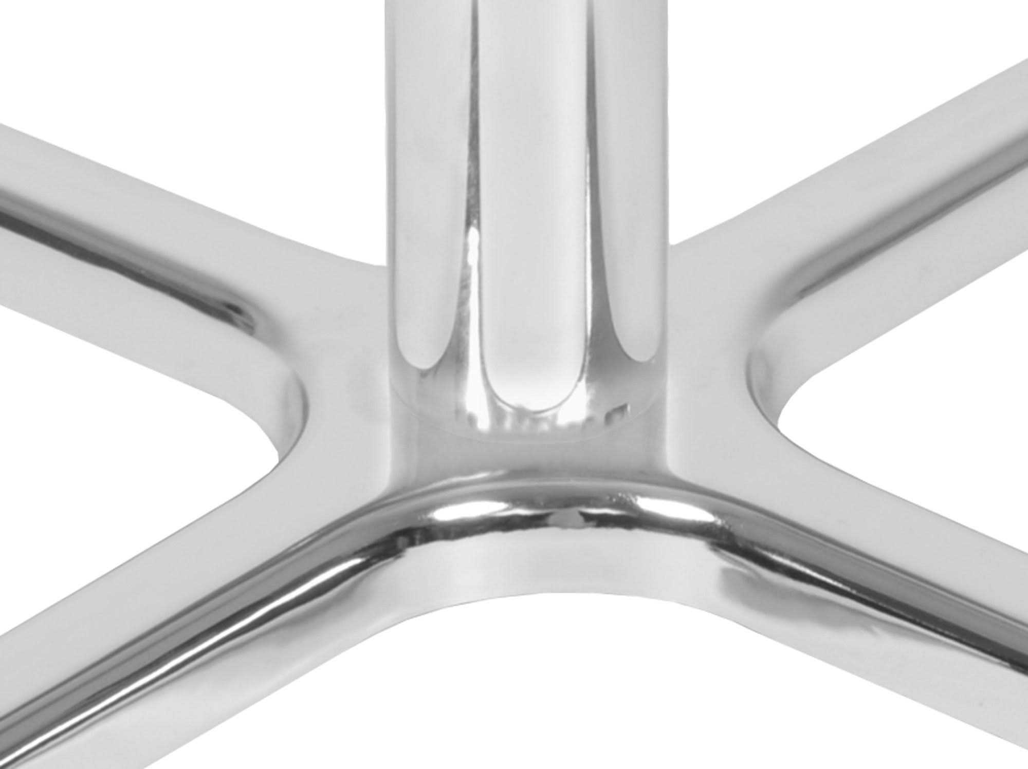 Regency Via Cafe High 36in. Square X-Base Table- Grey/Chrome