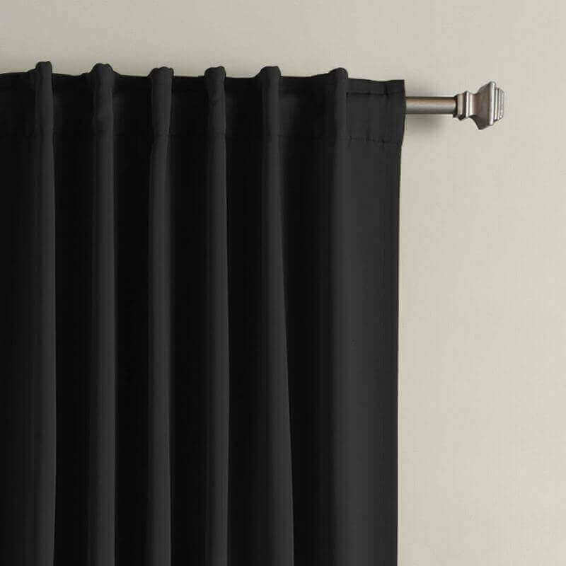 CUSTOM EDOARDO Black Indoor Blackout Curtain