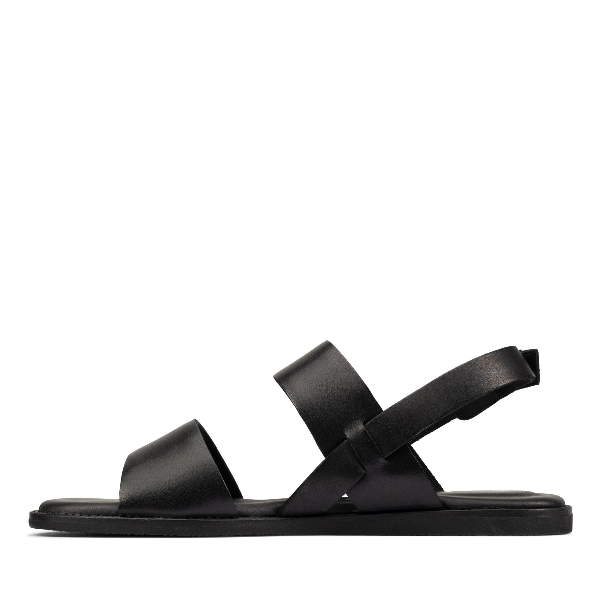 Women Sandals Karsea Strap Black Leather