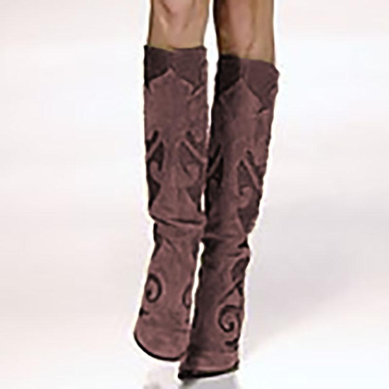 Pointed Thick With Side Zipper Over The Knee Boots Shoes