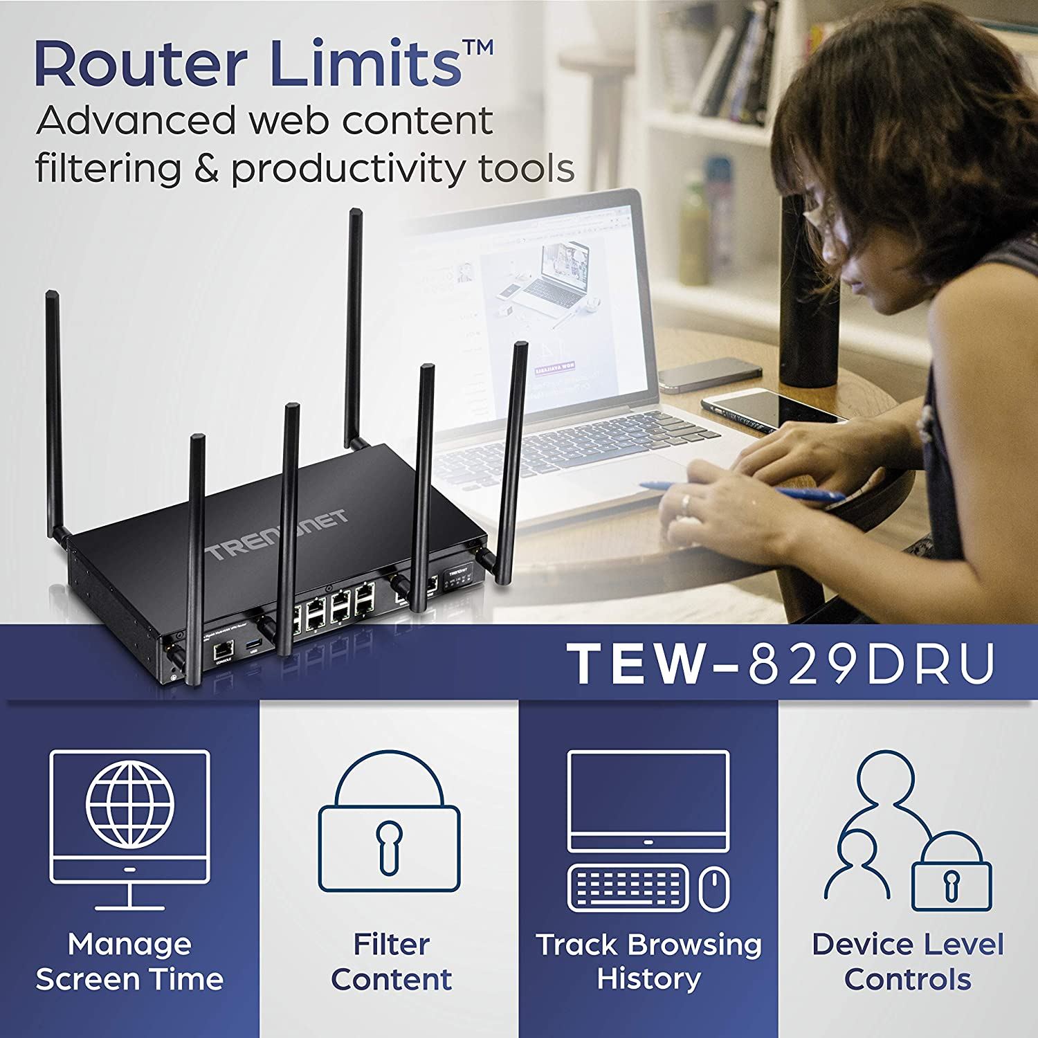 Band Wireless Gigabit Dual-WAN VPN SMB Router/AC3000
