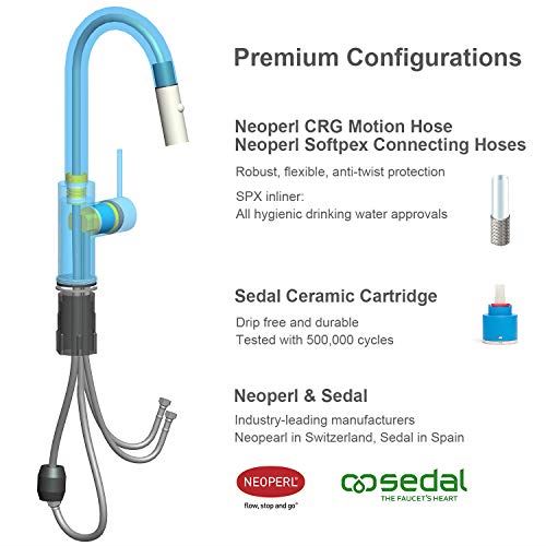 Kitchen Sink Faucet with Pull Down Sprayer and Single Handle