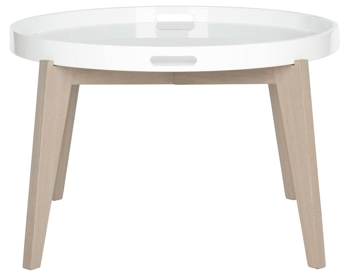 Safavieh Echo End Table - White / Grey