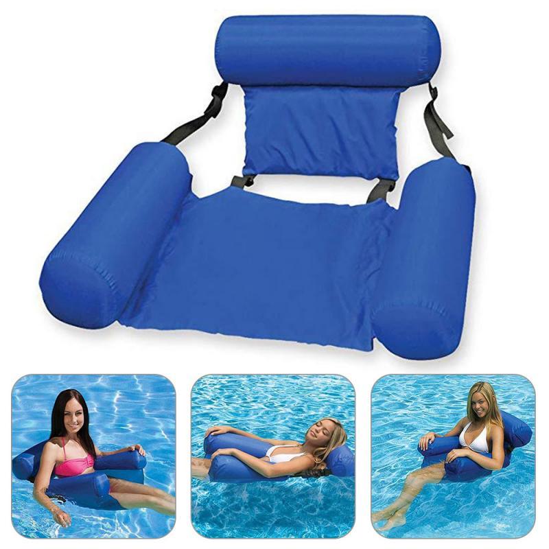 ????Cama flutuante e espreguiçadeira