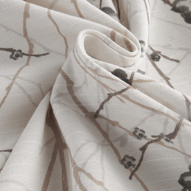 ASTRID Plum Blossom Print Fabric Swatch Polyester Cotton, Refundable For Order Amount Over $399