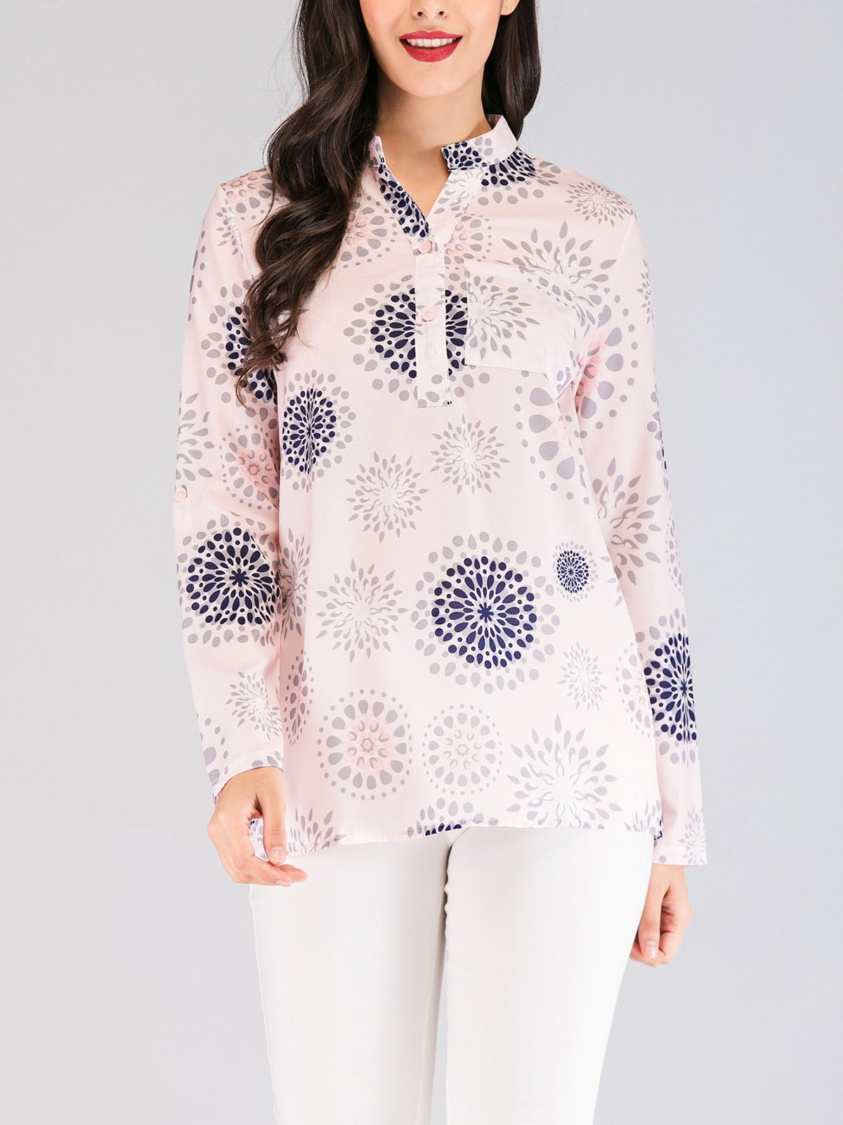 Linen 3/4 Sleeve Casual Shirts & Tops