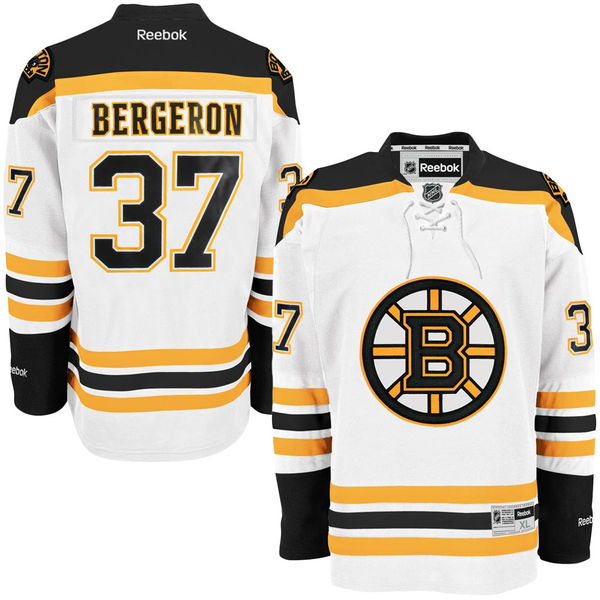 Patrice Bergeron Boston Bruins Reebok Premier Player Jersey – White