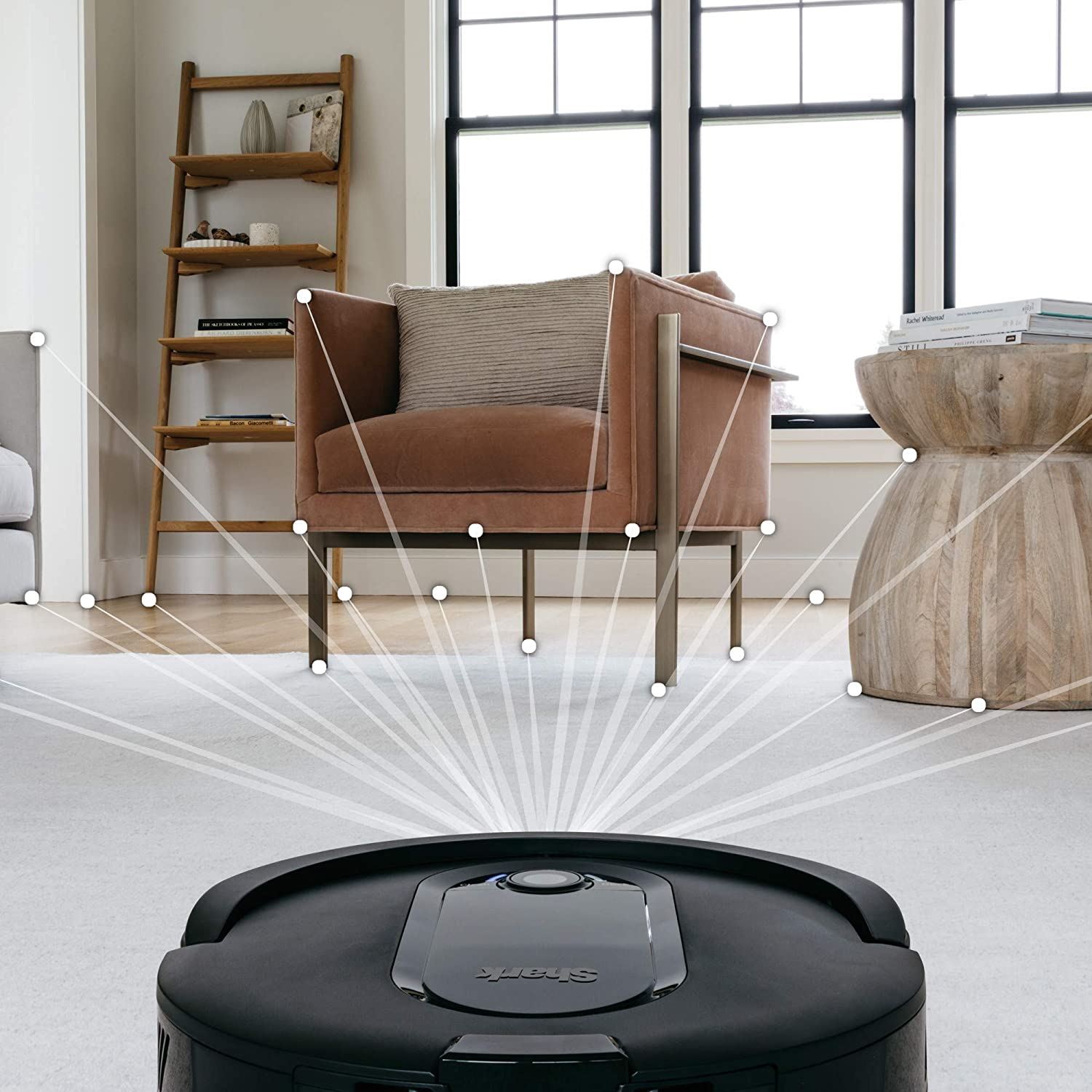 Controlled Robot Vacuum with Wifi and Home Mapping/ Black