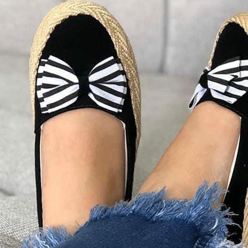 Bowknot Slip-on Loafers