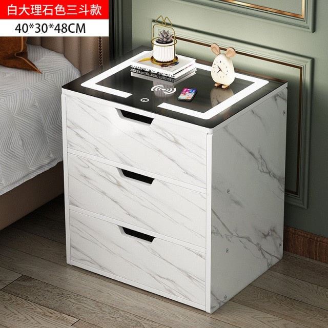 Smart Net Red Bedside Table Small Multi-function Simple Modern