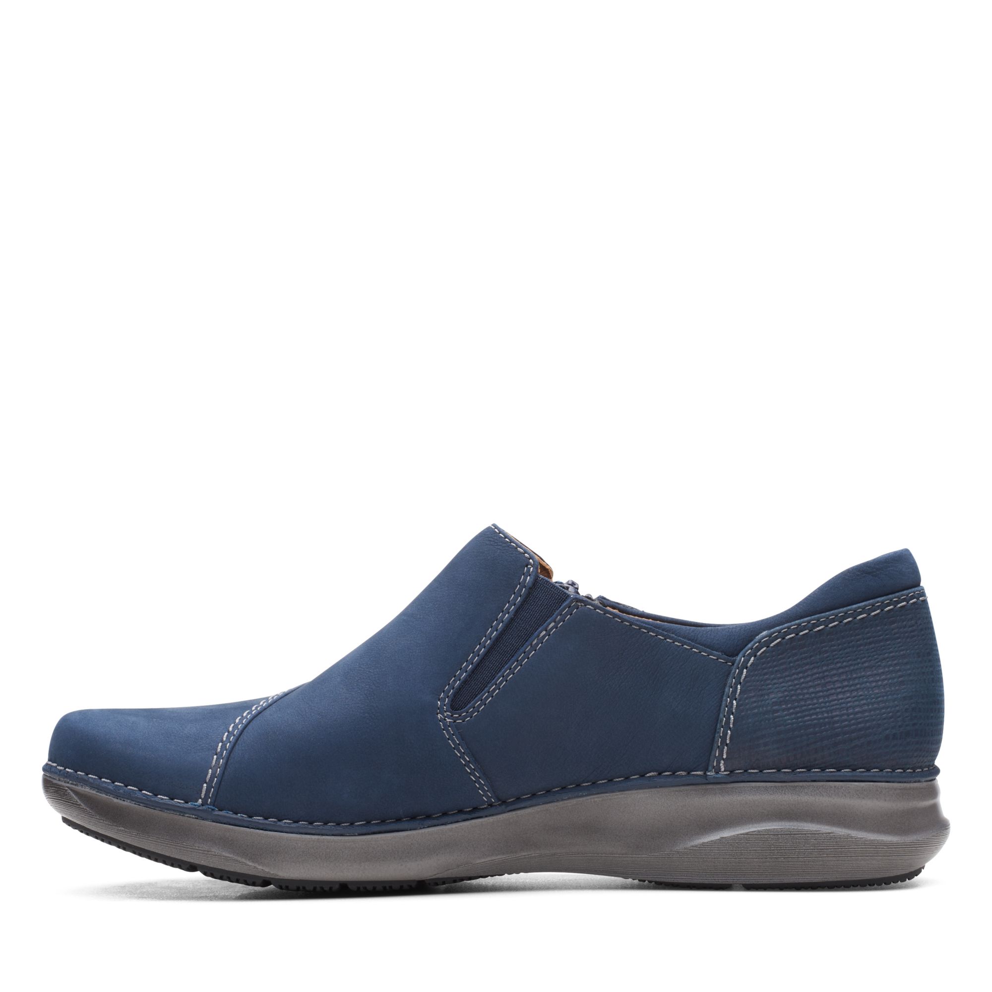 Women Appley Zip Navy Nubuck