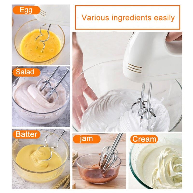 Electric Food Mixer 110-240V Stand Mixer 7-speed Detachable Kitchen Food Blender Cream Egg Whisk