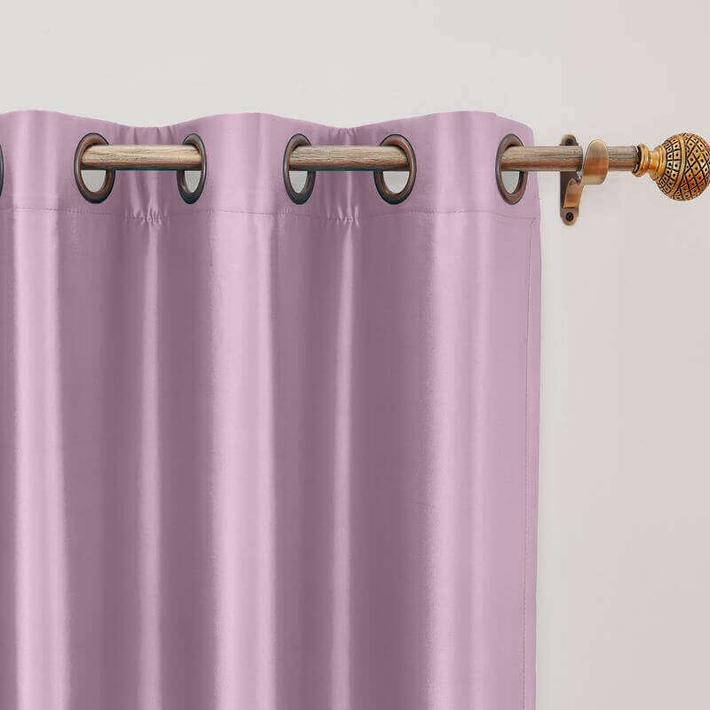 【Custom】Lao Hang Zhou Heavyweight Polyester Cotton Silk Blend Solid Curtain Drape Panel with White Blackout Lined