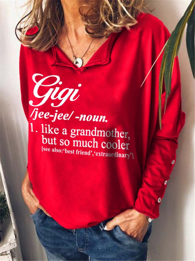 Gigi Like A Grandmother But So Much Cooler Casual Cotton Blends Sweatshirts