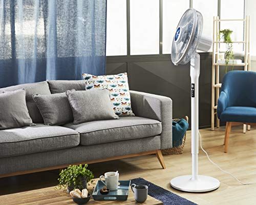 Automatic Oscillation Stand Fan with Remote Control / Auto-Off Timer