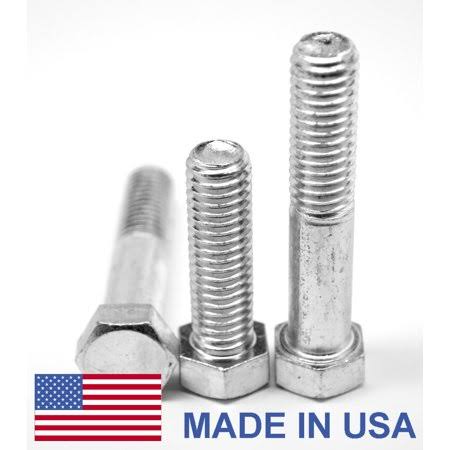 3/8-16 x 1 3/8 Coarse Thread Ms35307 Hex Cap Screw (Bolt) - USA Stainless Steel 18-8 Pk 100
