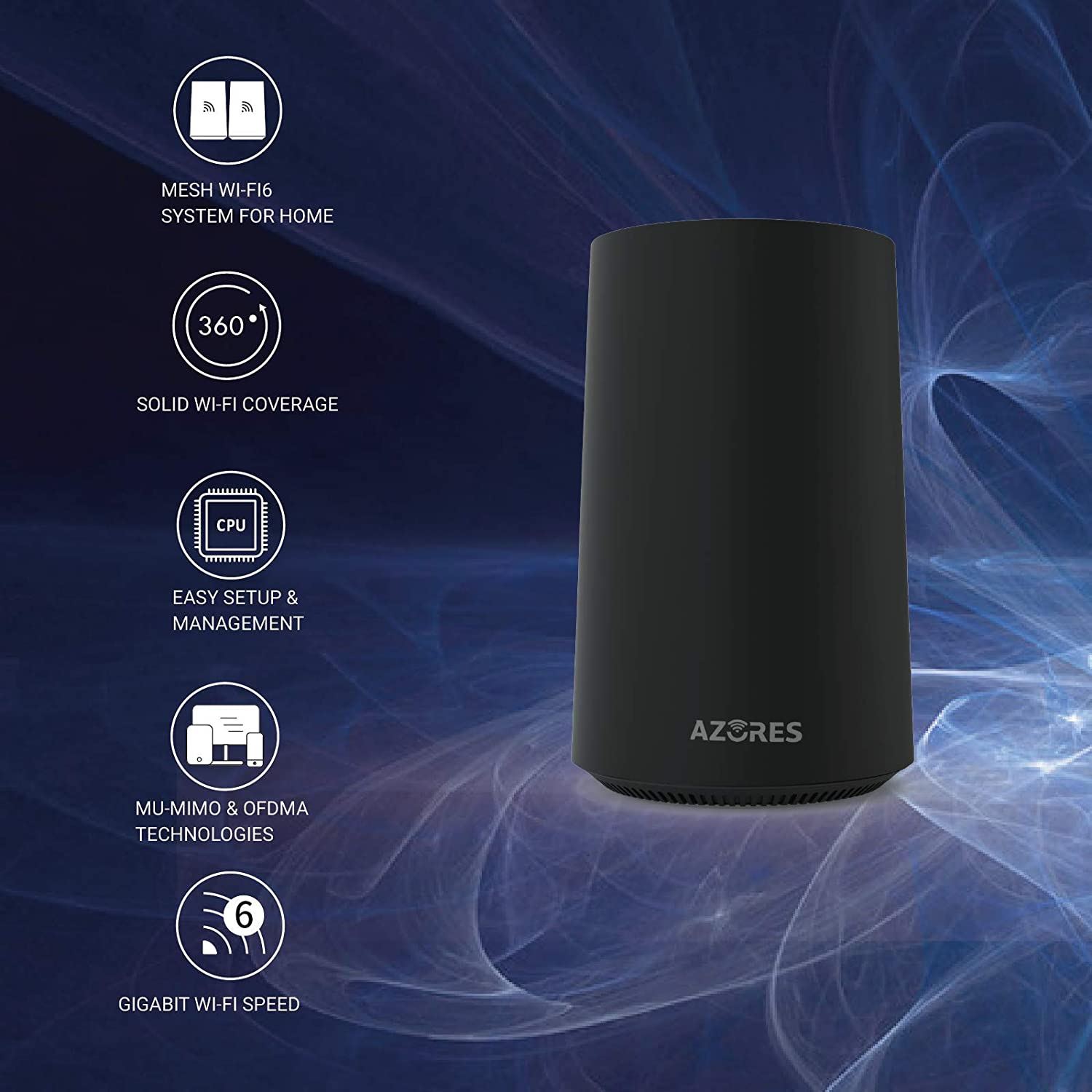 AX1800-2 Pack System Wireless Router w/OFDMA, MU-MIMO and Parental Controls