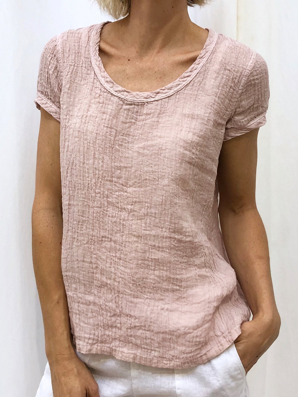 Summer Short Sleeve Round Neck Casual T-Shirts