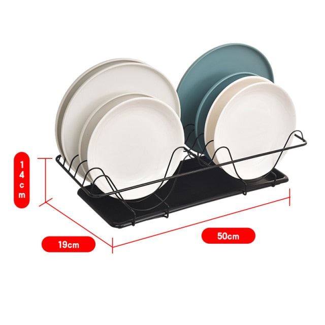 Stainless steel Kitchen Racks and Holders Wall-mounted Punch-free Dish Drainer Plate Drying Rack