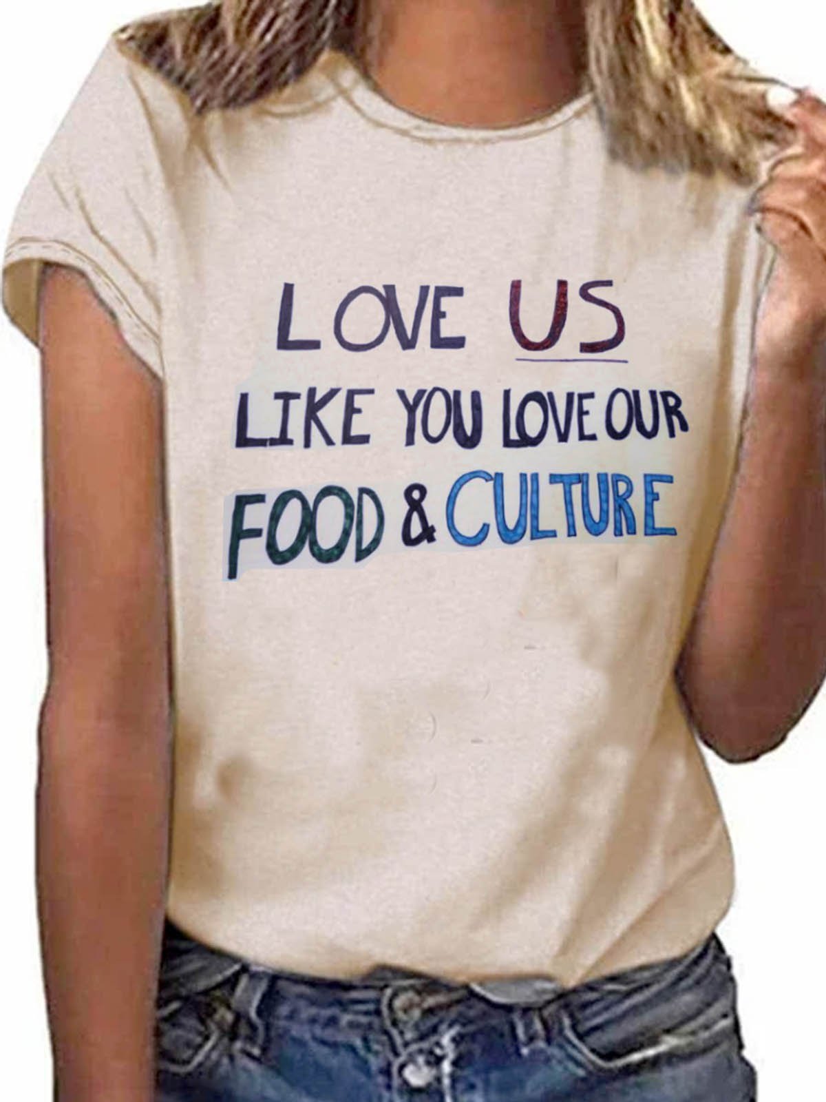 Stop Asian Hate Parade T-shirt Everyday Casual T-shirt