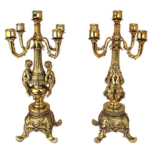 Set of 2 Grande Chateau Beaumont Candelabra Candle Holders / 20 Inch
