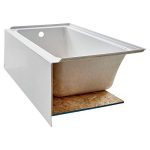 Studio Integral Apron Bathtub Left Drain 60 in. x 30 in. in Arctic White