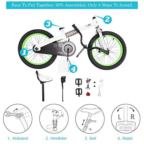 Royal Baby Boys Girls Kids Bike 18 Inch Buttons Bicycles with Kickstand