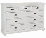 Progressive Furniture Willow Drawer Dresser / 64′′ W x 18′′ D x 42′′ H