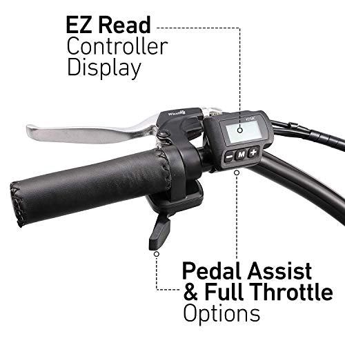 sixthreezero Around The Block Women’s Electric Bicycle, 7-Speed Beach Cruiser Ebike