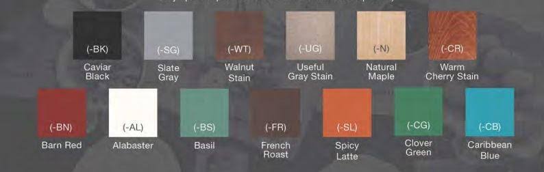 John Boos C4824-CR 48X24X1.75 Classic Country Work Table, Cherry Stain