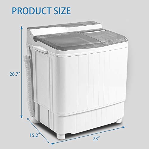 Washing Machine Mini 17.6 Lbs Compact Washer Machine And Dryer Combo