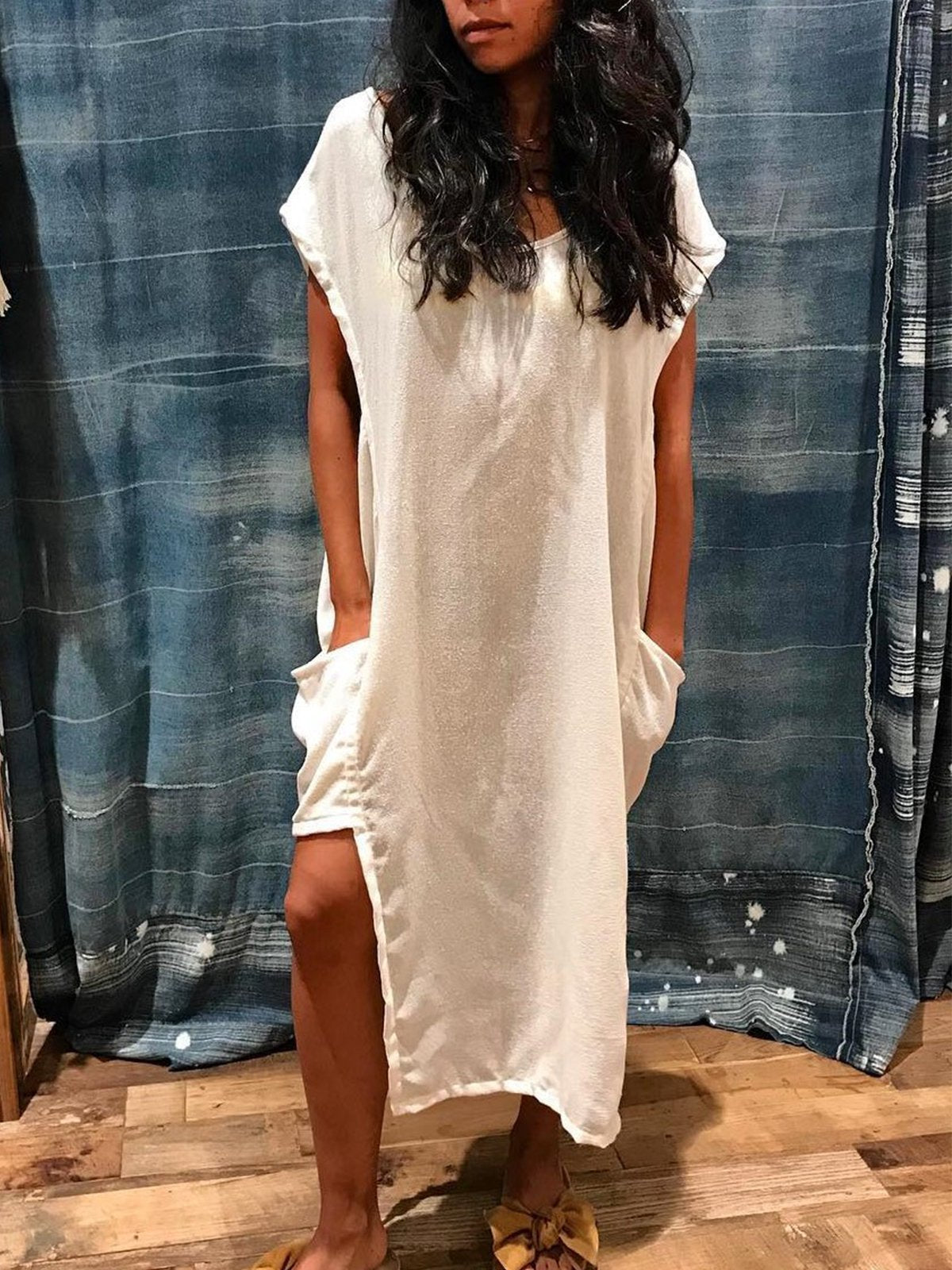 Women large size Cotton dresses