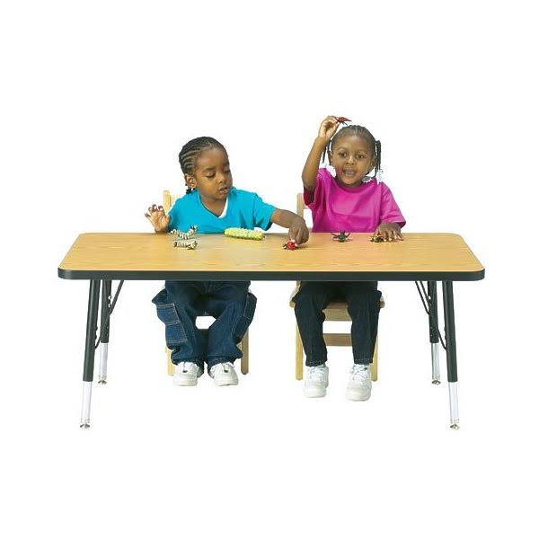 Berries Rectangle Activity Table Adult 30x60x22 Blue