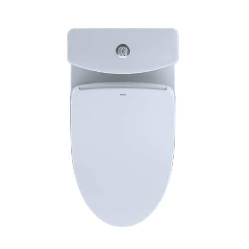 TOTO MW4463056CEMG#01 WASHLET+ Aquia IV Two-Piece Elongated Dual Flush 1.28 and 0.8 GPF Toiletwith S550e Electric Bidet Seat, Cotton White