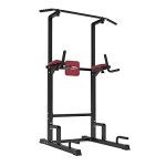 Adjustable Height Dip Bar, MBH Fitness Power Tower Pull Up Bar Dip Station Strength Training Workout