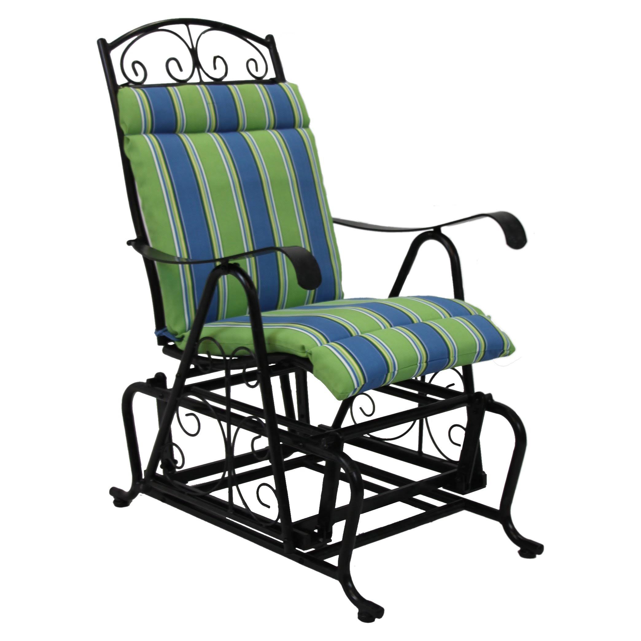 Blazing Needles Outdoor Single Glider Chair Cushion ( 1 Piece Seat and Back)