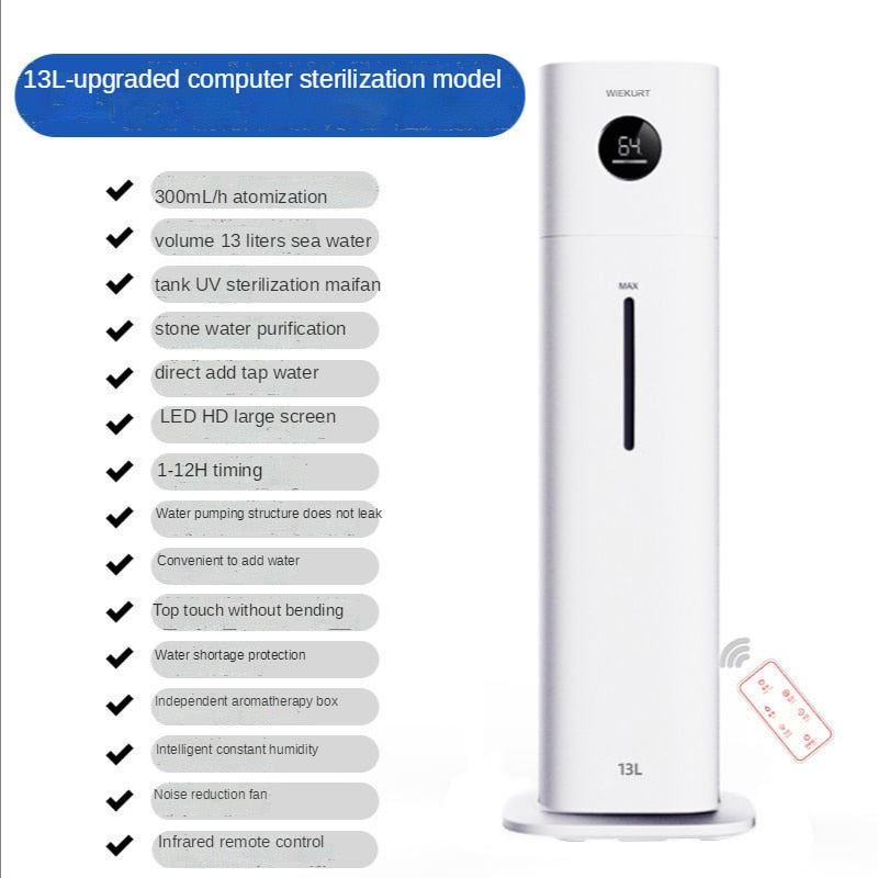 Wiekurt Mute Household Air Humidifier 13L Floor Aromatherapy Machine For Pregnant Women's
