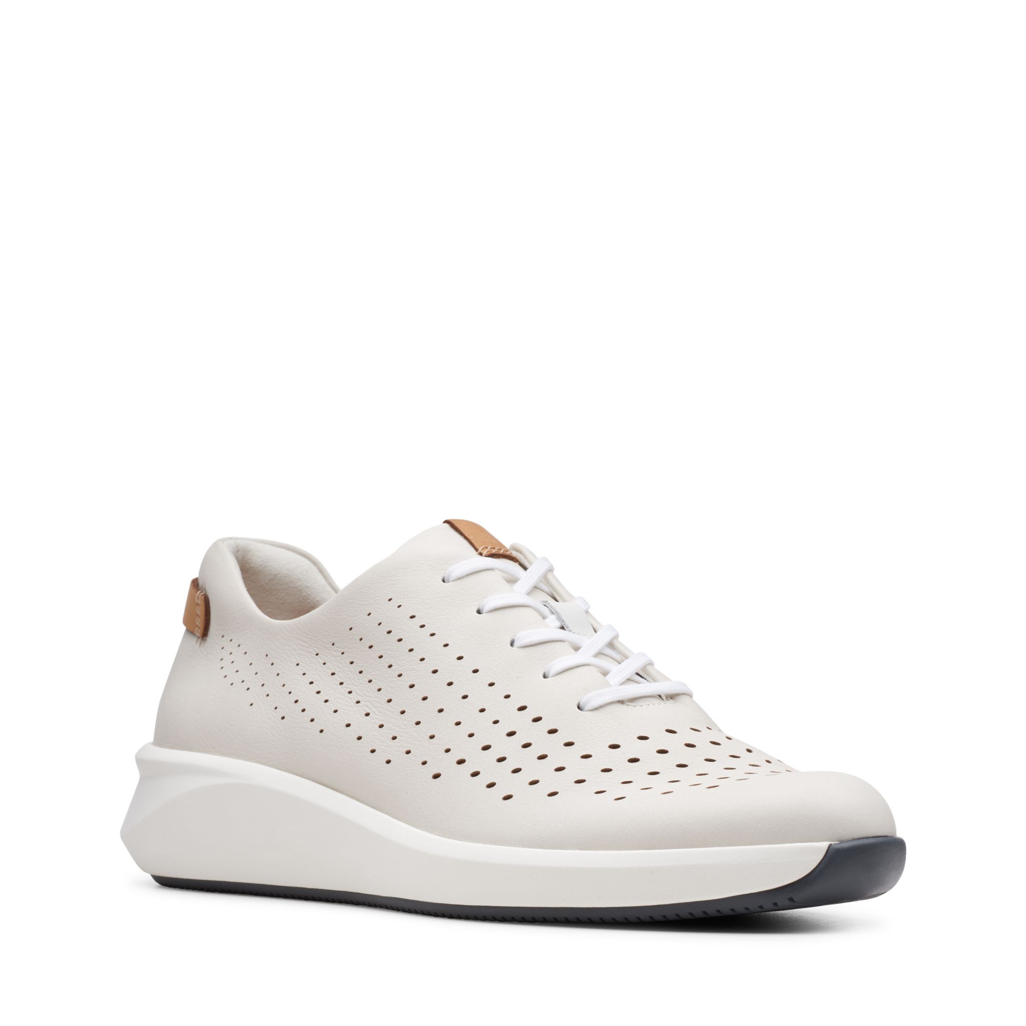 Women  Un Rio Tie White Leather