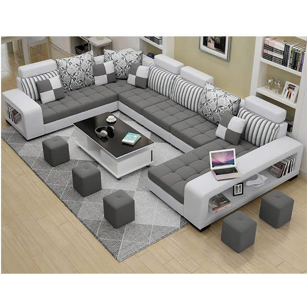 142  Wide Microfiber/Microsuede Corner Sectional