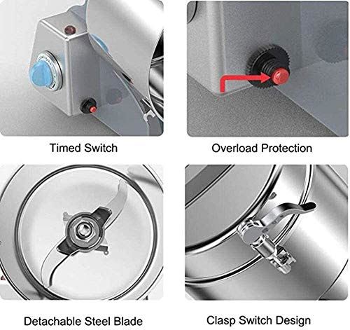 Electric Grain Mill Wheat Grinder High Speed Gluten-Free Grinder Flour