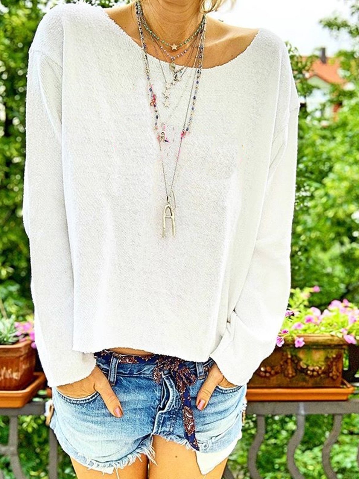 Oversized Tops Tunic Blouse Shirt
