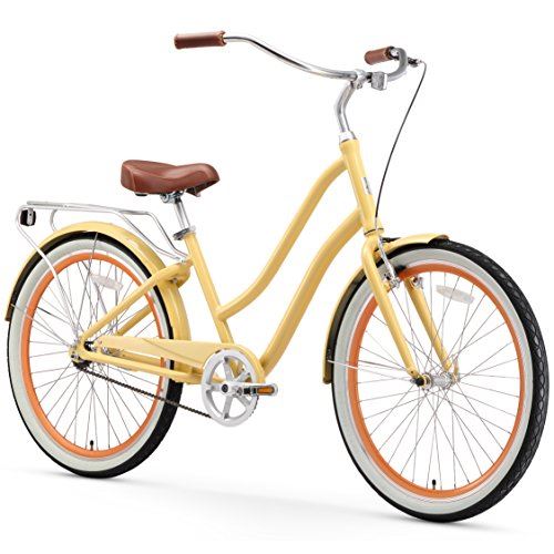 Women’s 7-Speed Step-Through Hybrid Cruiser Bicycle