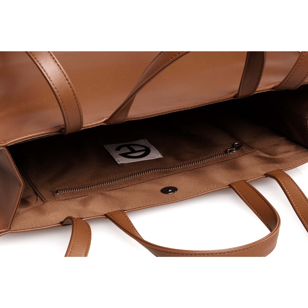 Medium Tan Shopping Bag