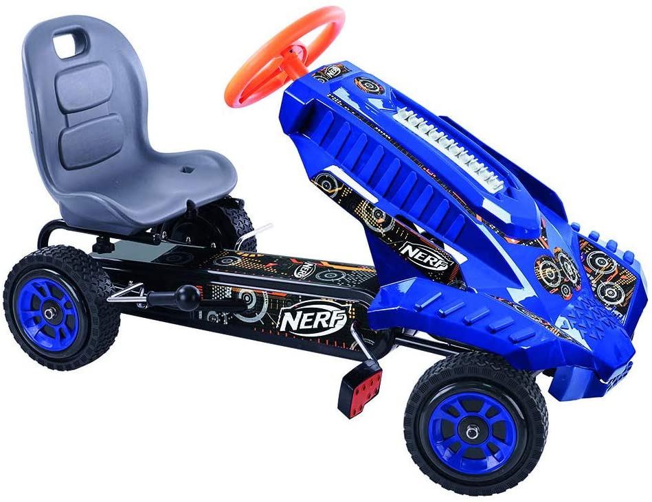 Hauck Nerf Striker Go Kart Ride On, Blue and Orange