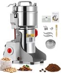 700g Electric Grain Grinder Mill Safety Upgraded 2400W High-speed Spice