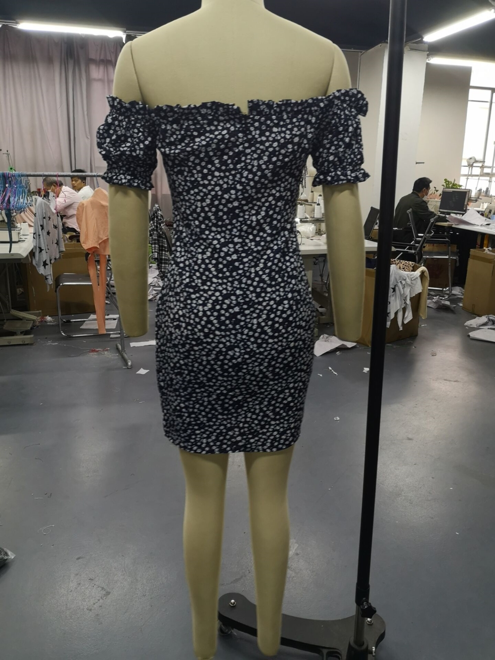 Summer Sexy Floral Ruffles Mini Dress