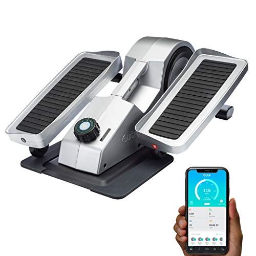 Cubii Pro – Seated Under-Desk Elliptical – Get Fit While You Sit – Bluetooth Enabled, Sync with FitBit and Apple HealthKit- Chrome